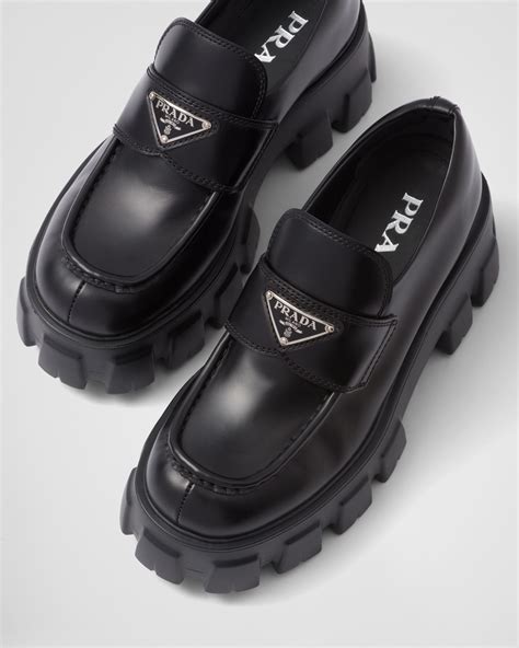 prada loafers womens mocassins|platform loafers women Prada.